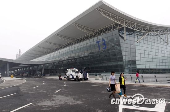 咸阳机场t3航站楼投运后,客流量明显增多.(资料图)