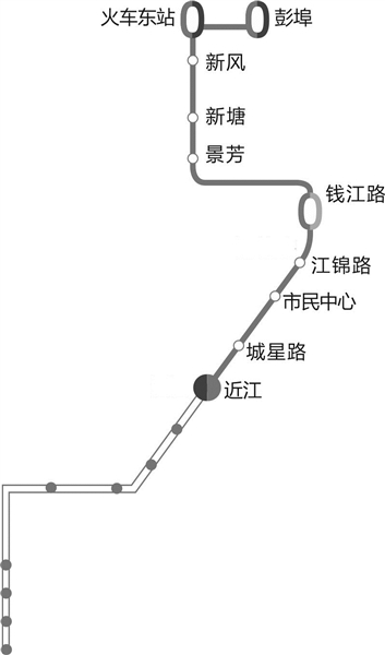 原标题:杭州地铁1,2,4号线票价梯形图 地铁4号线(首通段)公交接驳线路