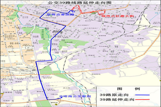 首批14条线路正 公交85路:由群力家园a区发车,经龙湖路,融江路,群力第