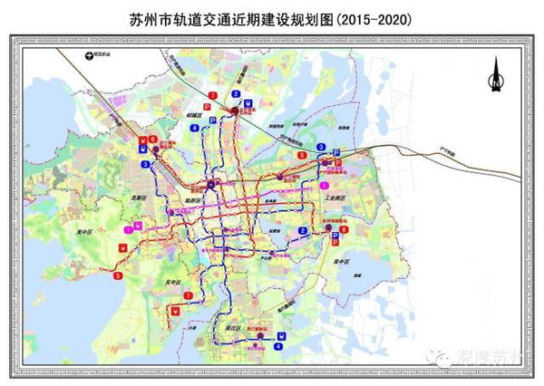 苏州逆天了最新的苏州10条地铁线完整站点