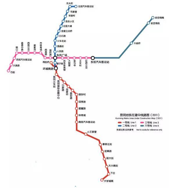 5号线开建滇池路围挡昆明地铁线路最新详细