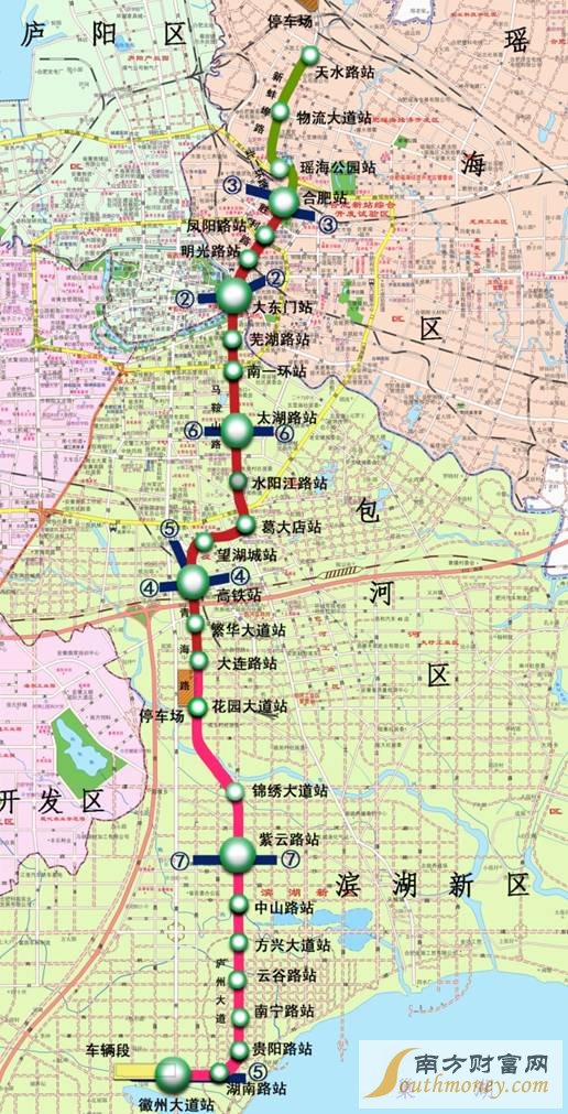 合肥地铁1号线线路图 合肥地铁什么时候开通 轨